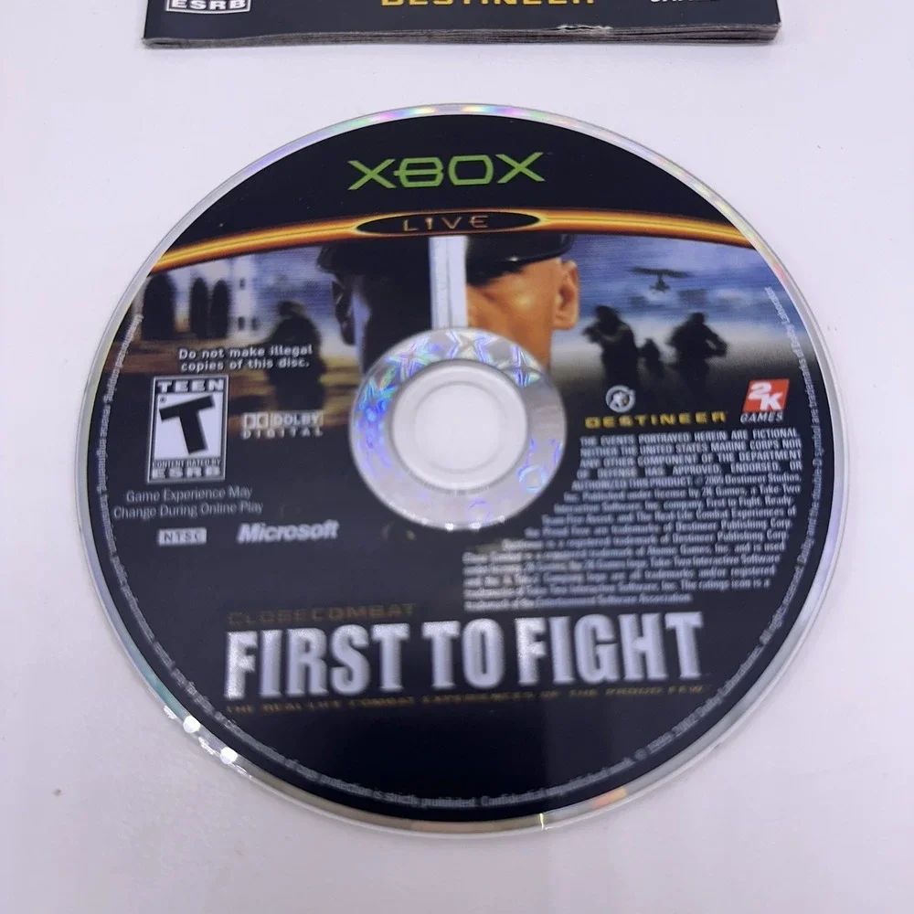 Close Combat:‎ First to Fight (Microsoft Xbox, 2005) CIB